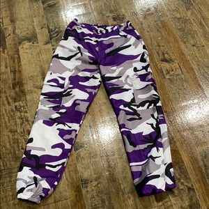 Small purple camo pants